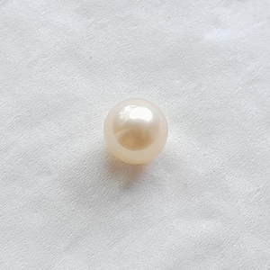 8.8mm–8.9mm Cream South Sea Pearl – Natural Near-Round Loose Pearl | High Luster Pearl for Jewelry Making | Indonesian Pearl Bead