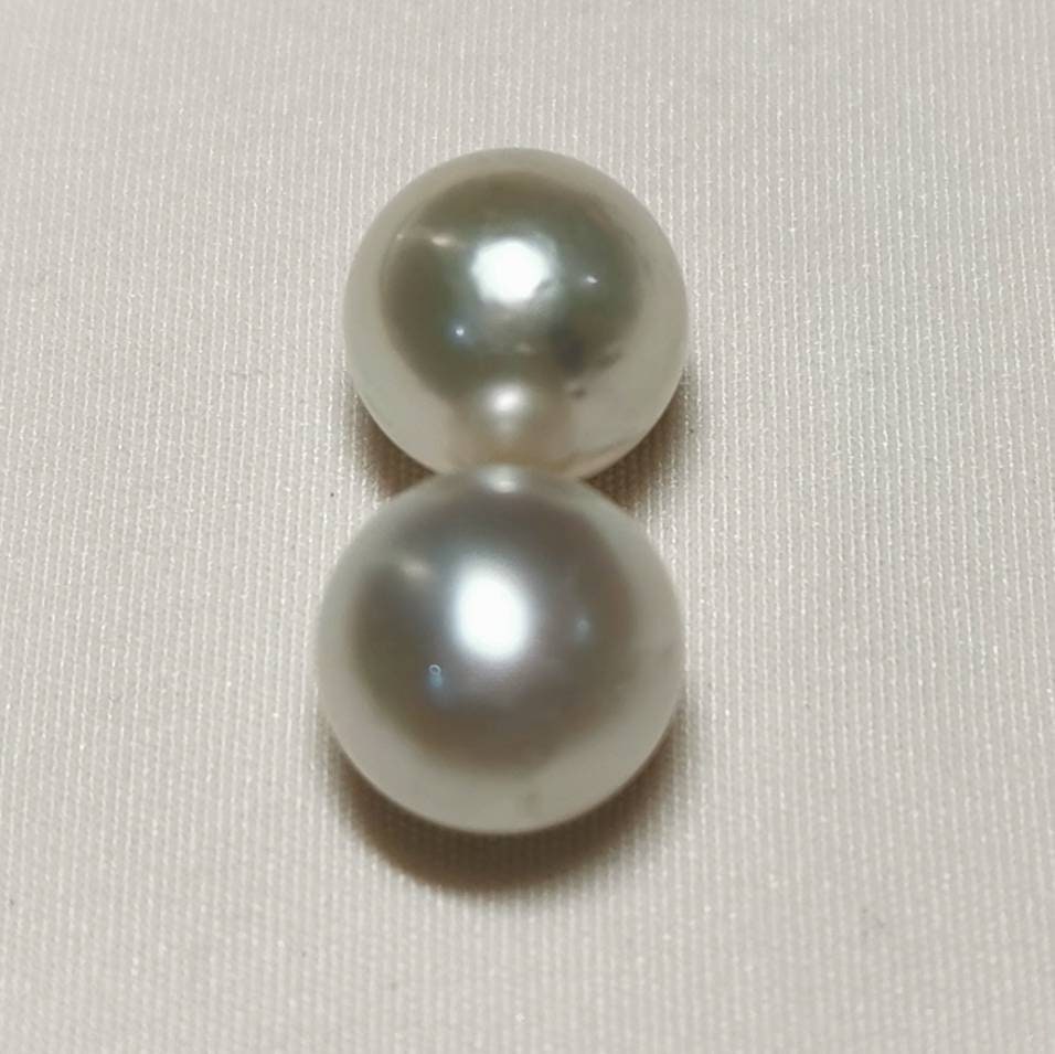8-8.5 Mm AAA Gray Semi-round Freshwater Pearls Genuine Smooth and Round  Pearl Beads High Luster Pinkish Gray Color Freshwater Pearls 535 