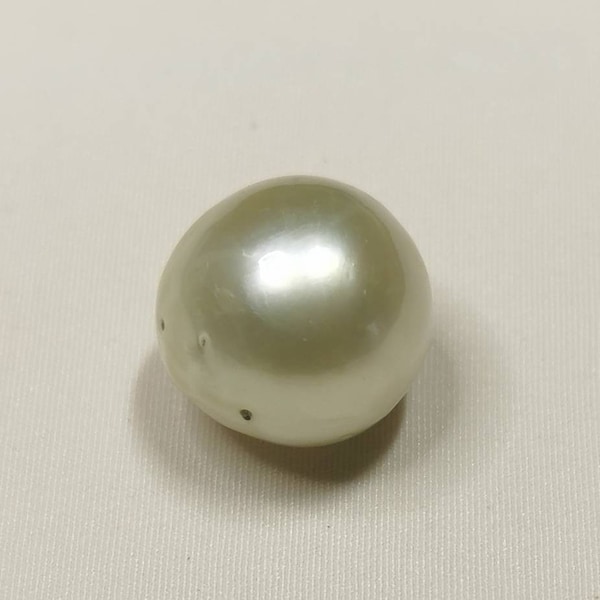 Perla gigante dei mari del sud, perla barocca verde giallo, perla naturale, sciolta, per pendente o anello, fornitura di gioielli di dimensioni XL