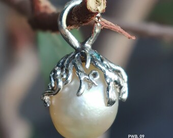 Moda Naturale Del Mare Del Sud Collana Con Ciondolo Di Perle Bianche - Foto 4