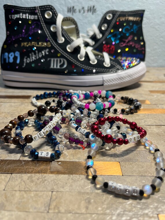 Bedazzled converse high tops 2025