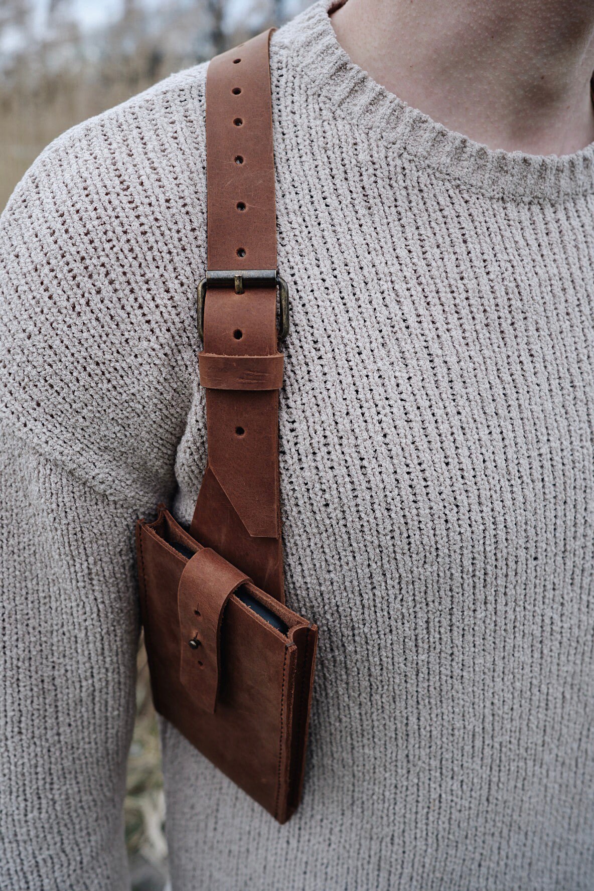 Leather Holster Bag Shoulder Holster Bag Etsy UK