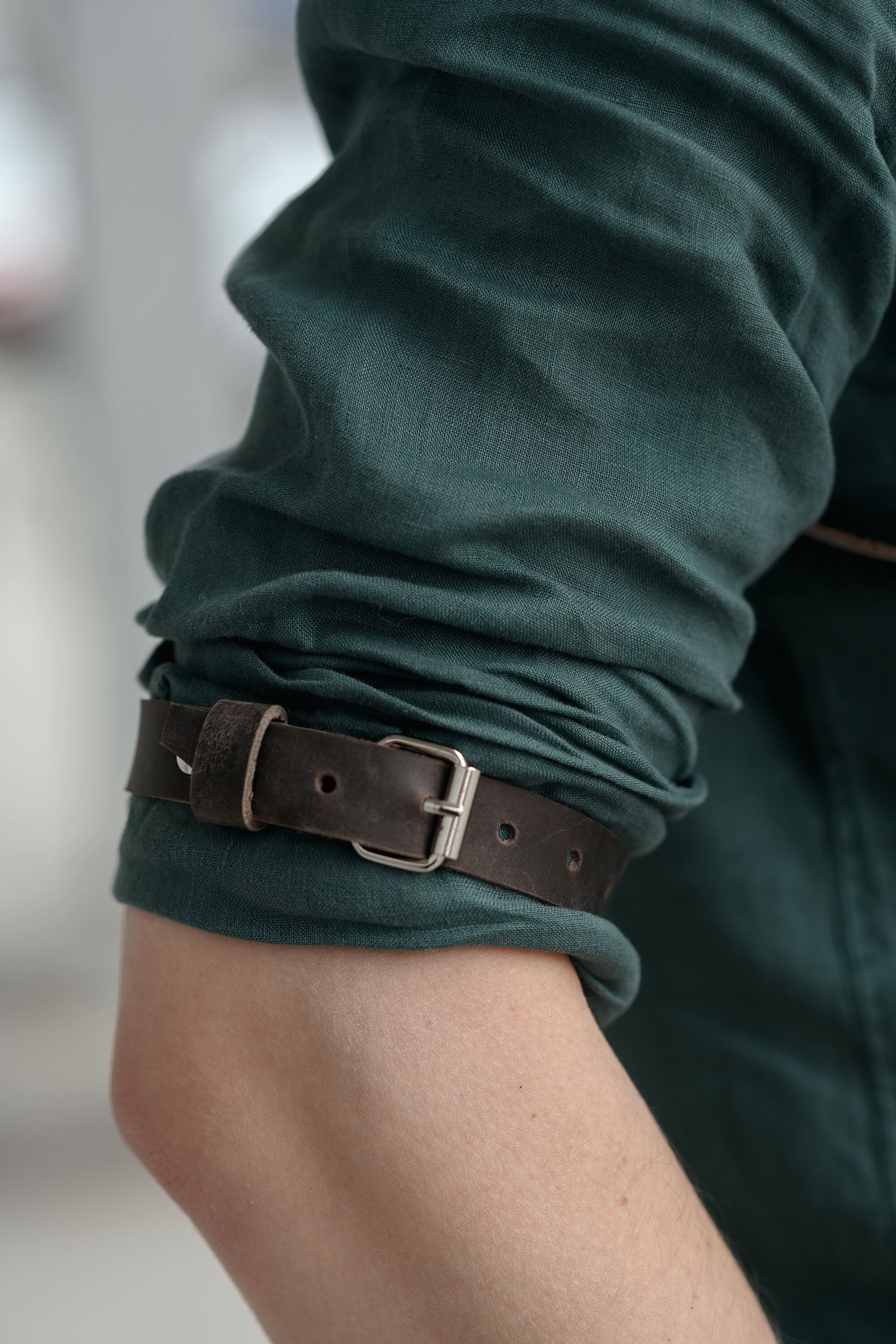 Bison Leather Sleeve Garters atelieryuwa.ciao.jp