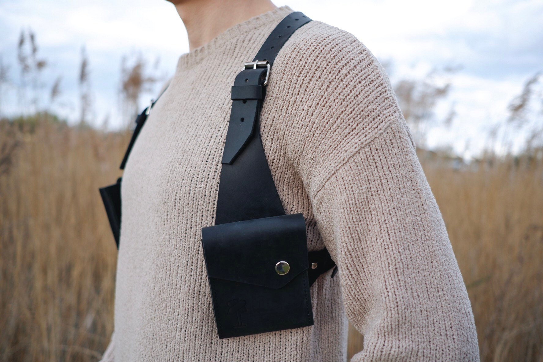 Leather Accessory Holster Bag 