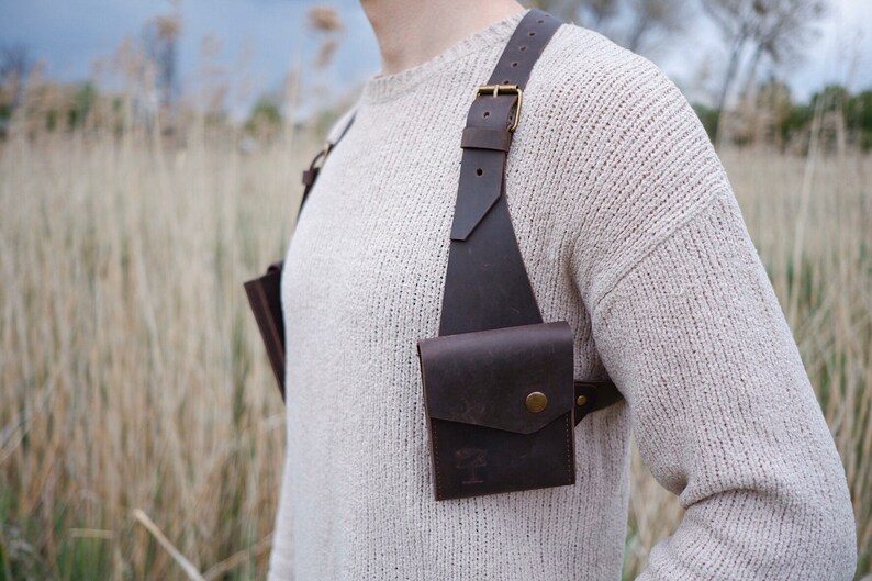 Leather Holster Bag Leather Shoulder Holster Bag Etsy
