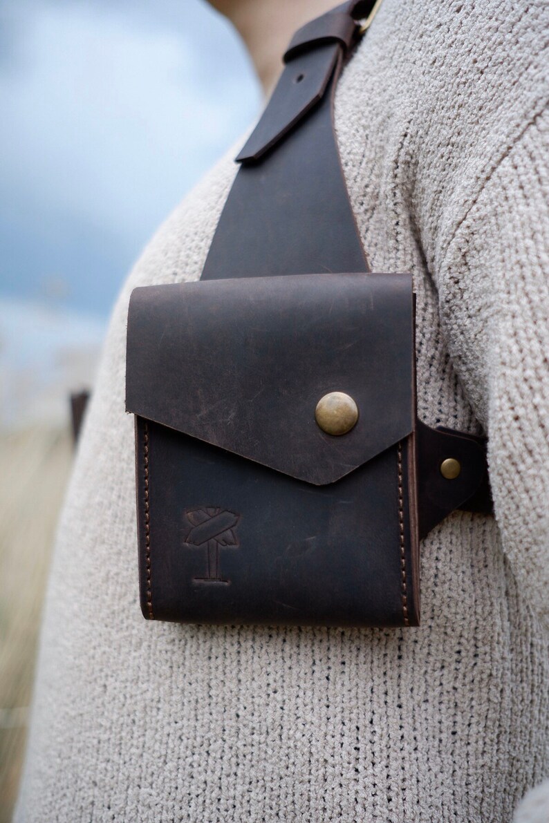 Leather Holster Bag Leather Shoulder Holster Bag Etsy