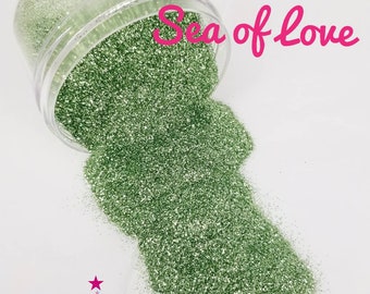 Sea of Love - Glitter - Green Glitter - Sea Green Glitter - Tumbler Glitter - Glitter for Resin - Glitter for Slime - Nail Glitter
