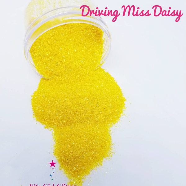 Driving Miss Daisy - Glitter - Yellow Glitter - Yellow Ultra Fine Glitter - Translucent Yellow Glitter - Loose Glitter - Daisy Yellow