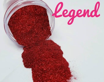 Legend - Glitter - Red Glitter - Ruby Red Glitter - Microfine Glitter - Red Microfine Glitter - Polyester Glitter - Loose Glitter - Crafting