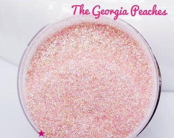 NEW The Georgia Peaches - Glitter - Orange/Pink Glitter - Peach Glitter - Peach Ultra Fine Glitter - Peach Translucent Glitter - Polyester