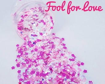 Fool for Love - Glitter - Glitter Shapes - Valentine's Day Glitter - Nail Glitter - Glitter for Tumblers - Glitter Shop - Body Glitter