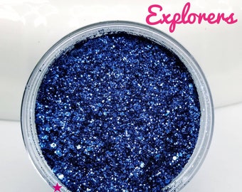 navy blue glitter etsy