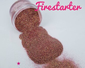 Firestarter - Glitter - Red Glitter - Red/Brown Glitter - Reddish Brown Ultra Fine Glitter - Glitter for Tumblers - Slime Glitter