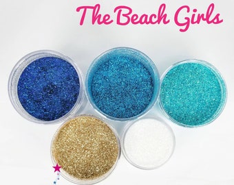 The Beach Girls Glitter Collection - Beach Cup Glitter Set - Glitter Collection - Glitter Pack - Glitter for Tumblers - Glitter for Resin