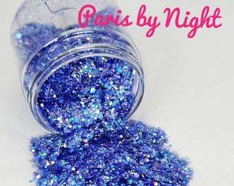 Paris by Night - Glitter - Blue Glitter - Nail Glitter - Tumbler Glitter - Glitter voor hars - Glitter voor slijm - Populaire glitterwinkels