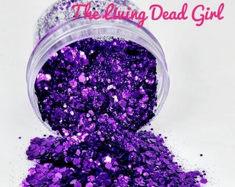 The Living Dead Girl - Glitter - Purple Glitter - Halloween Glitter - Purple Metallic Glitter - Purple Chunky Glitter