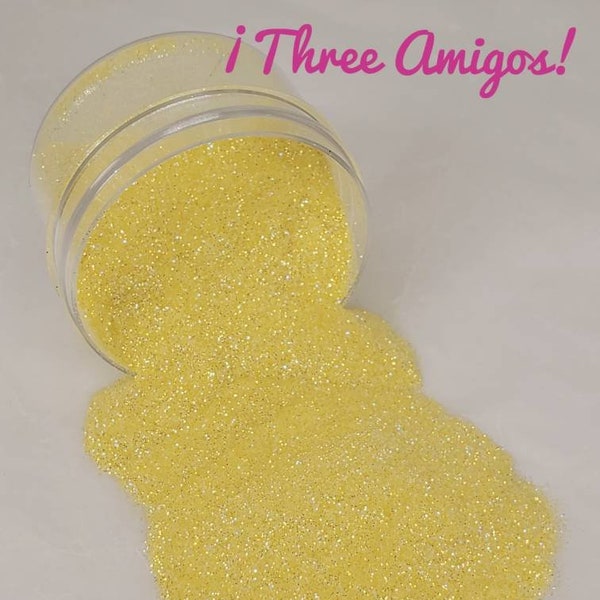 The ¡Three Amigos! - Glitter - Yellow Glitter - Pale Yellow Glitter - Baby Yellow Glitter - Tumbler Glitter - Glitter for Resin