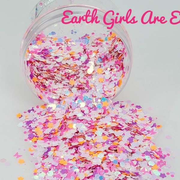 Earth Girls Are Easy - Glitter - Neon Glitter Mix - Glitter for Tumblers - Glitter for Slime - Glitter for Epoxy - Nail Glitter