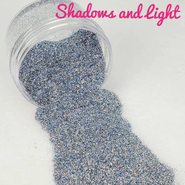 Shadows and Light - Glitter - Grey Glitter - Gray Glitter - Gray Ultra Fine Glitter - Solvent Resistant Glitter - Polyester Glitter