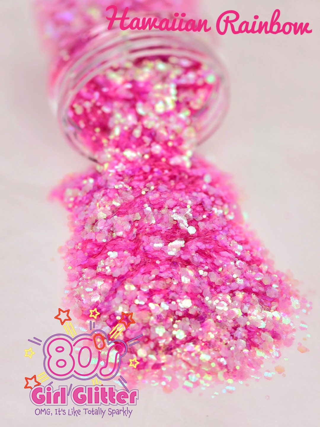 Hawaiian Rainbow Glitter Valentine's Day Glitter Pink Glitter Pink ...