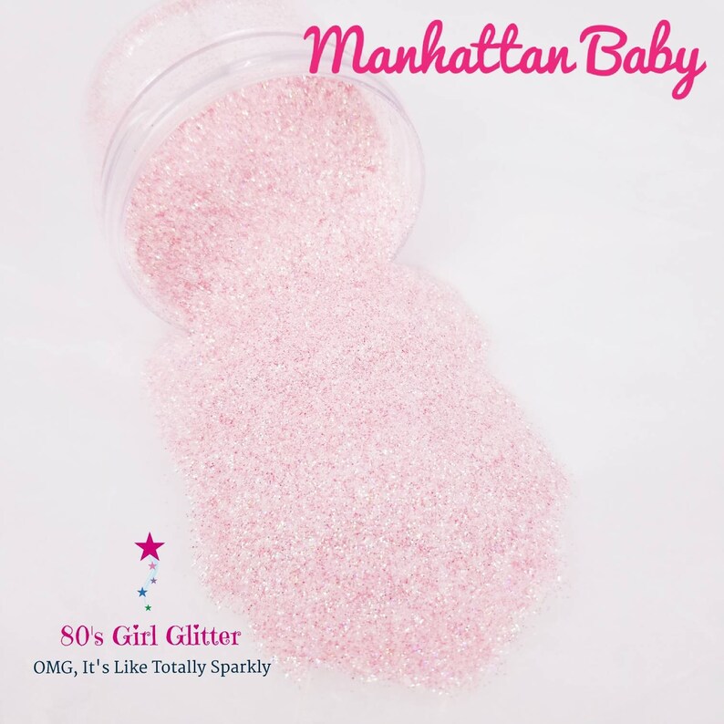 Manhattan Baby Glitter Pink Glitter Baby Pink Ultra Fine Glitter Light