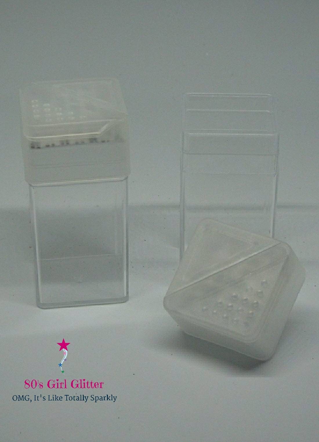 Square Glitter Shaker 1.5 Oz Acrylic Square Glitter Storage Etsy