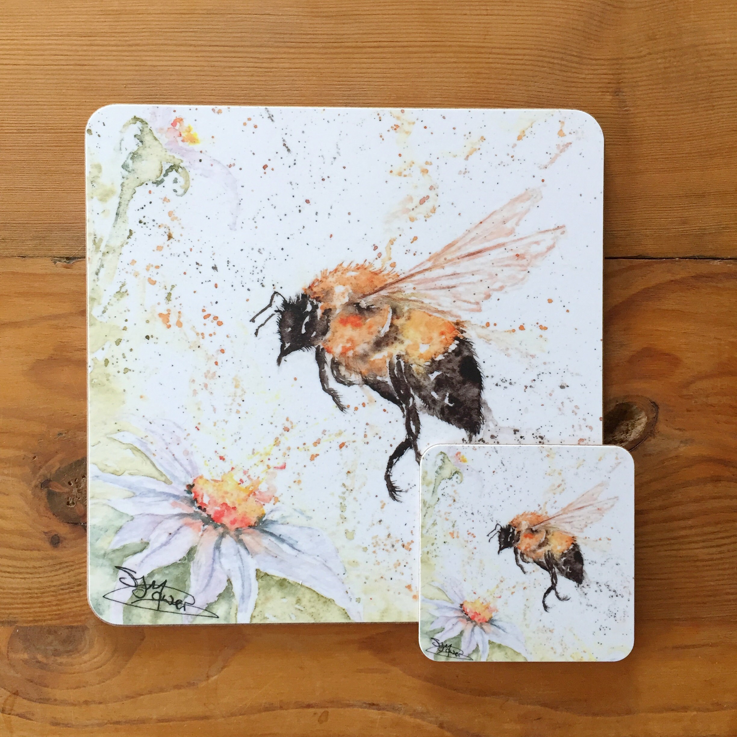 Bee and Daisy Table mat Melamine Placemat Bee design Etsy