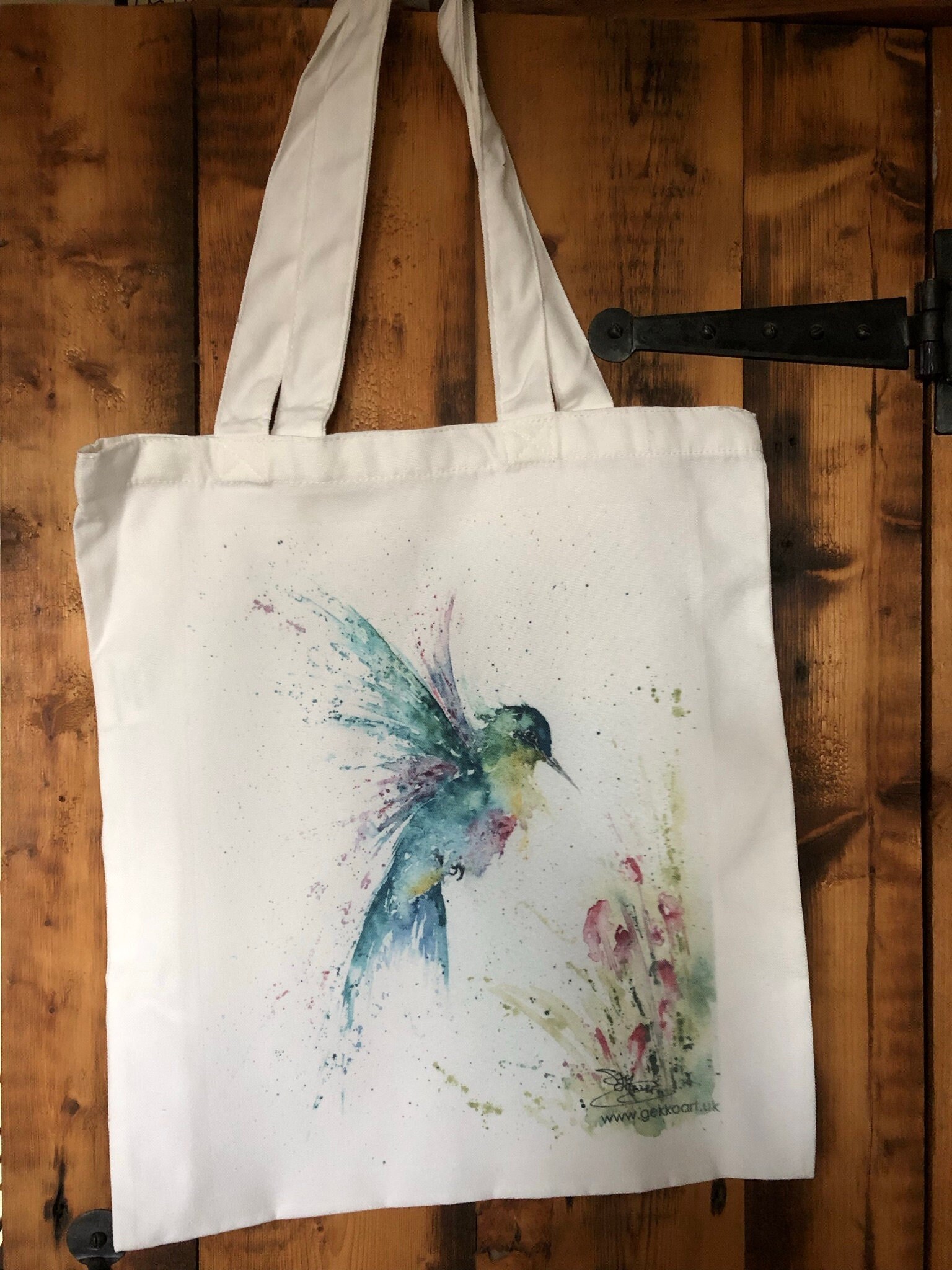 Happy Birthday With Flowers And Hummingbirds 2 Tote Bag