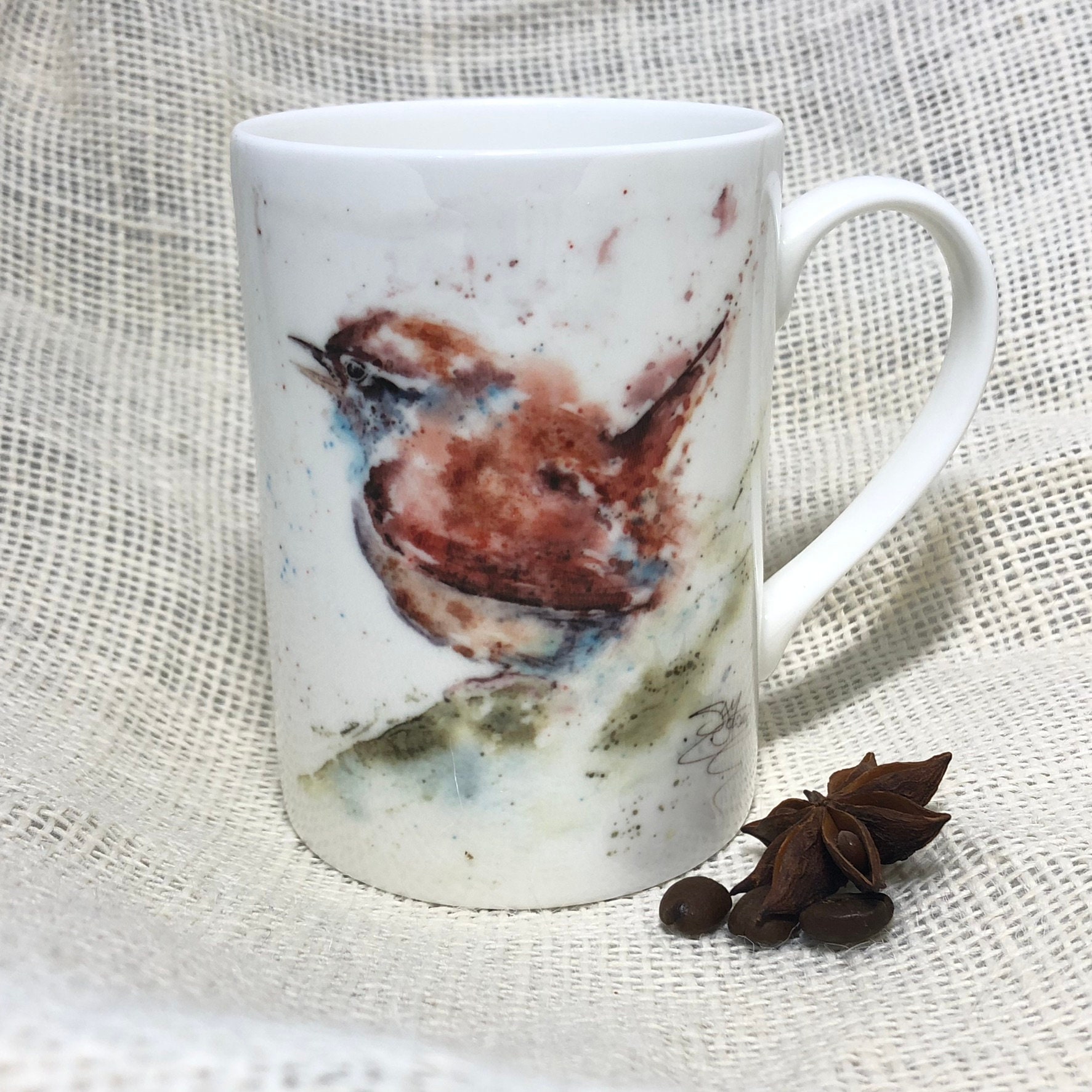 Vajilla De La Taza Wrendale De Royal Worcester, Ilustrador De Perros