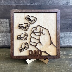 Father’s Day fist pump, Personalized Father’s Day gift, fist pump, gifts for Dad, Grandpa , Christmas gifts. Dad sign, Papa sign