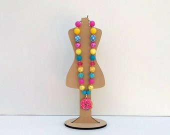 Mannequin Jewelry stand. Necklace stand Display. Women and children Necklace display .