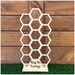 Small honeycomb earring stand, Earring holder, Displays for Earring unfinished raw wood 