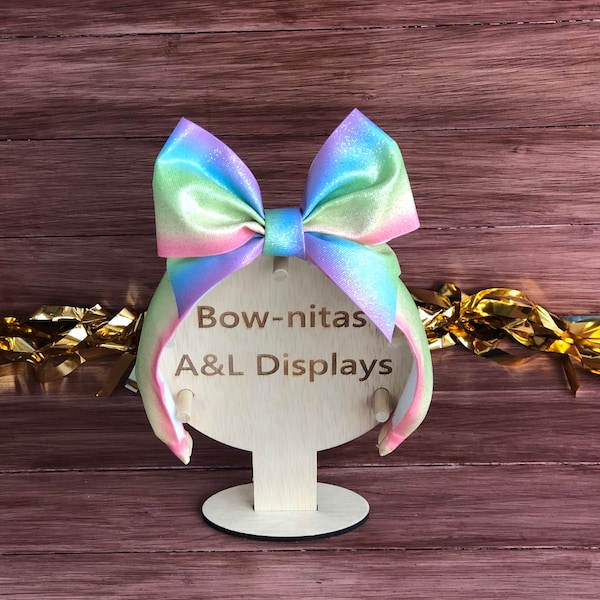 Bow holder display,hair bow stand, headband stand, great for unicorn, Mickey over the top hair bows. Showcase your bows at craft fairs