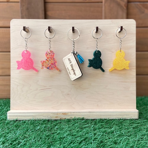 Keychain Display Keychain Holder Keychain Organizer Thick Etsy