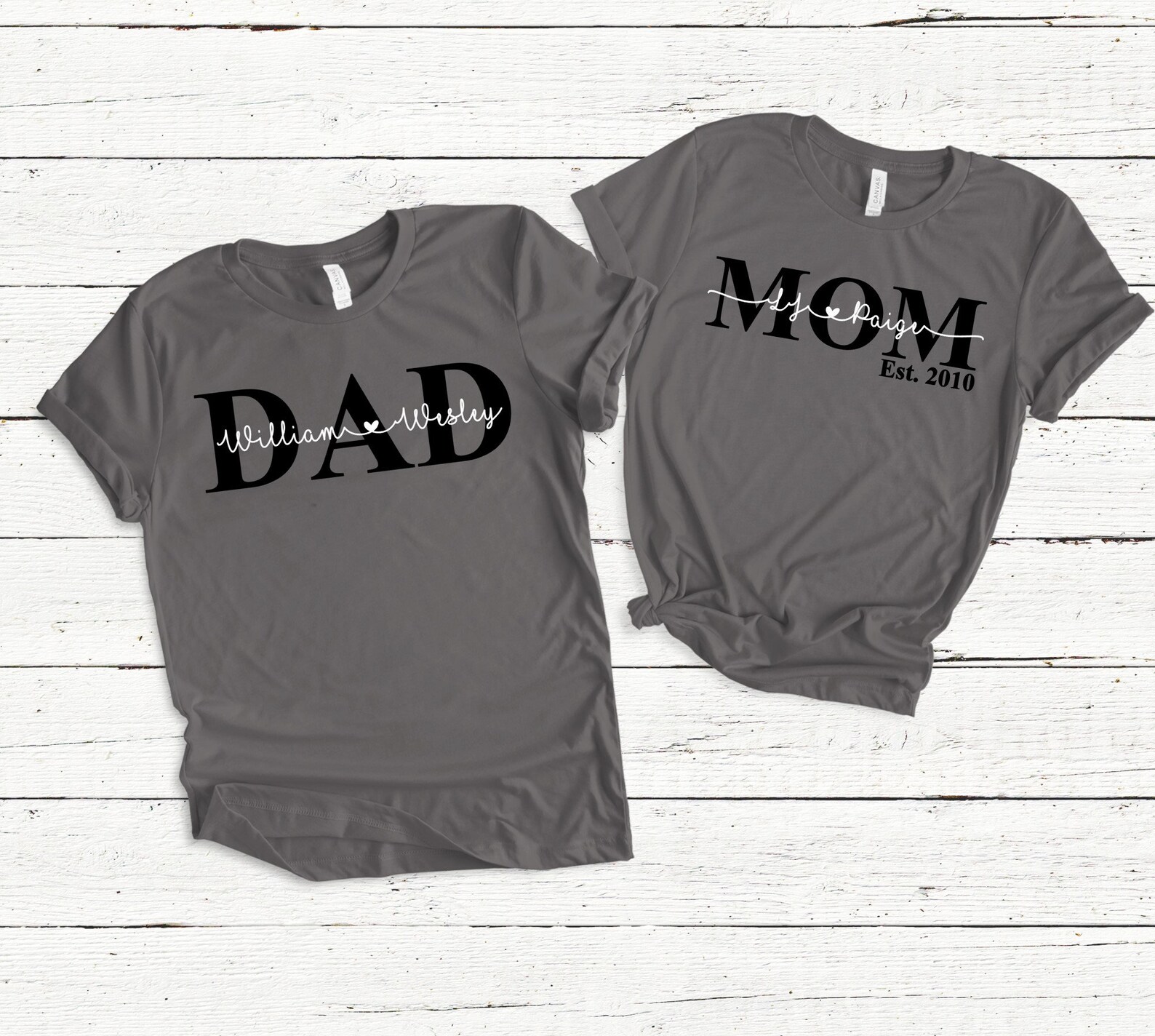 Custom Dad Shirts
 Custom Dad Tee With Kids Names Personalized Dad T shirt Etsy
