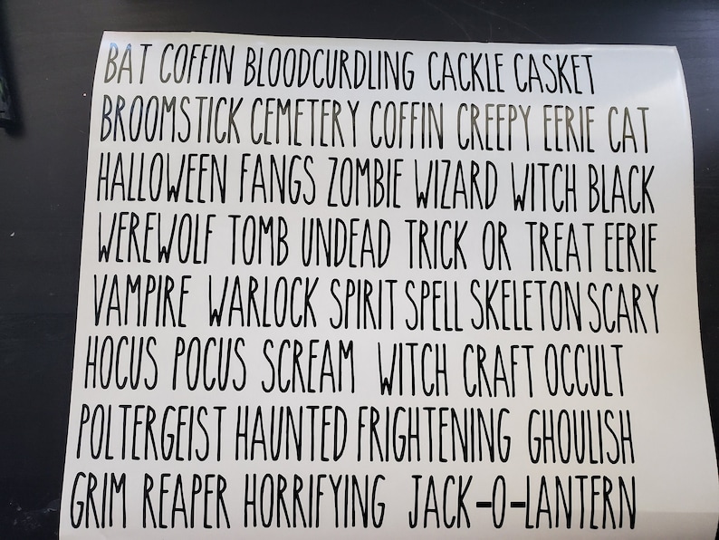 Ornaments and more Over 40 halloween Rae Dunn Inspired Decals for Wine glasses