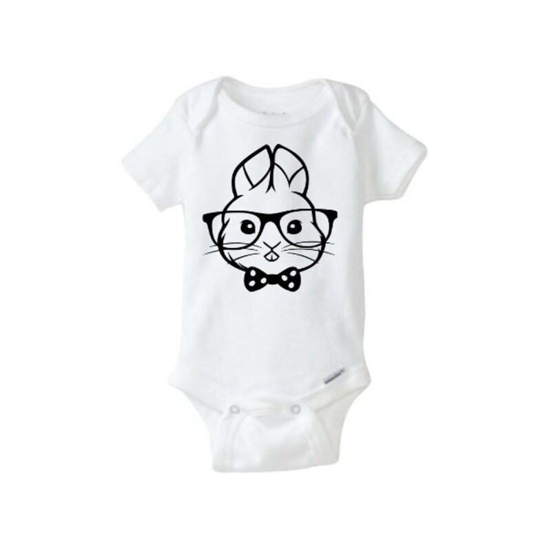 Kids // Childrens Hoodie Glasses Moustache Bowtie Funny 7 Colours
