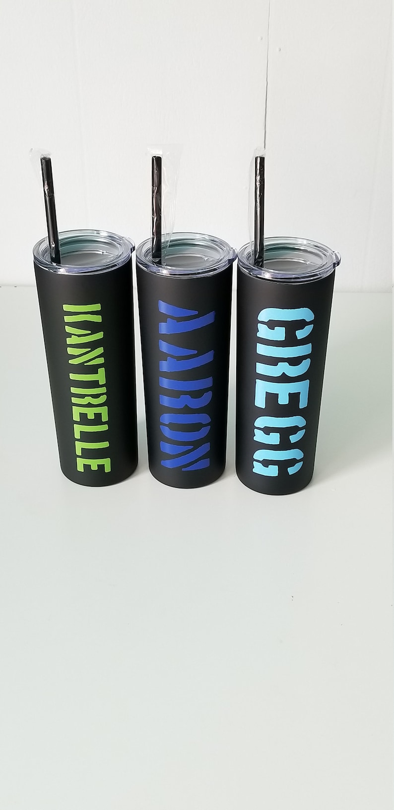 Personalized Name Tumbler Matte Black Tumbler Hashtag Etsy