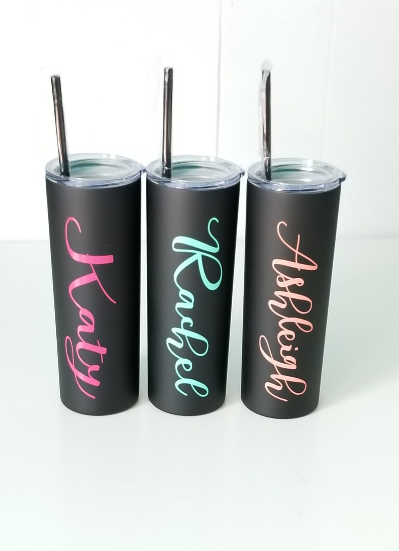 Personalized Name Tumbler Matte Black Tumbler Hashtag Etsy