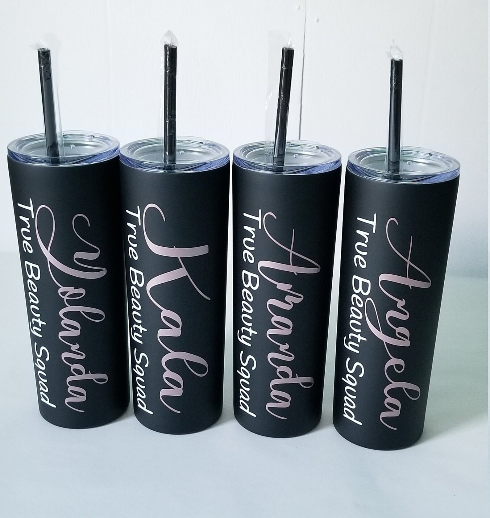 Personalized Name Tumbler Matte Black Tumbler Hashtag Etsy