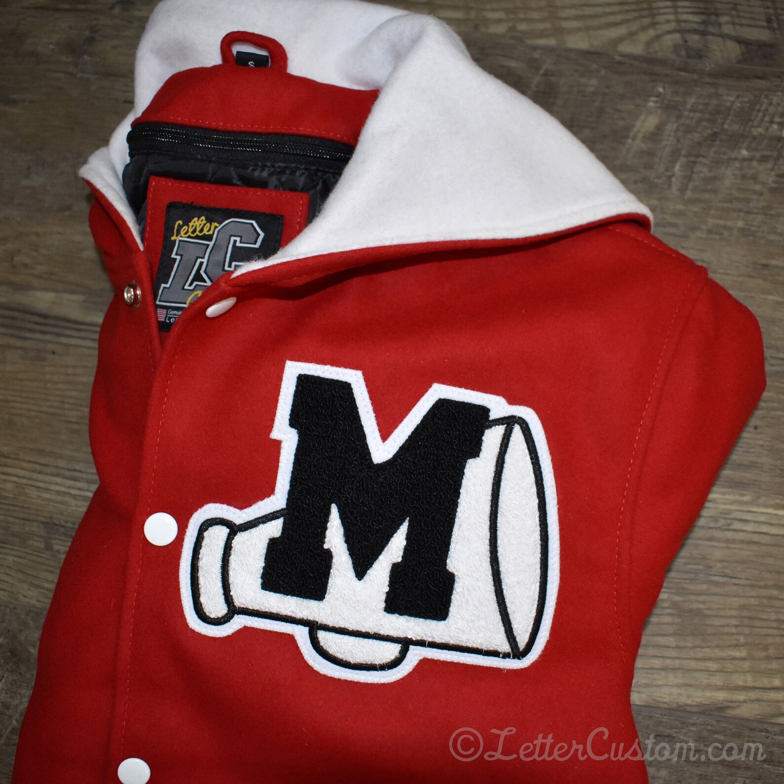 Varsity Cheerleader Jacket Inspired By Glee Scarlet Red Wool & Etsy
