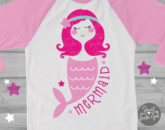 Download Mermaid svg Cute Mermaid Tshirt svg mermaid shirt svg svg ...