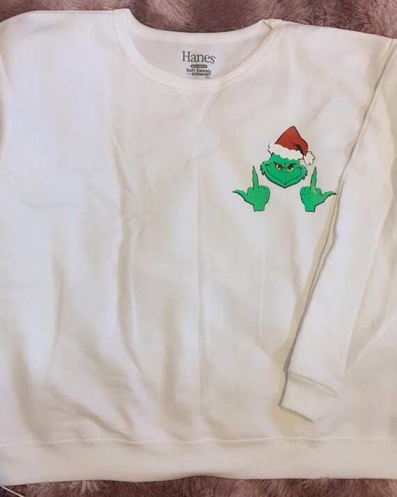 Grinch Middle Finger Sweatshirt 