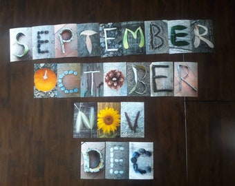 months of the year--digital download--printable classroom calendar--montessori classroom--farmhouse classroom decor--wall calendar--reggio