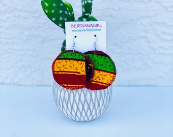 Reversible Earrings: Quilted Earrings
