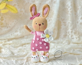 Crochet bunny, amigurumi animals for sale, amigurumi rabbit, easter bunny doll, stuffed rabbit, cuddle bunny, handmade doll, toy plushies