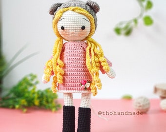 crochet doll for sale, amigurumi doll for sale, amigurumi toy for sale, princess doll, stuffed doll, cuddle doll, amigurumi girl, plush toys