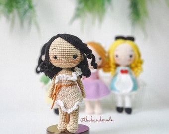crochet amigurumi doll, amigurumi princess island, crochet princess doll stuffed, cuddle doll, handmade doll, fairy doll, gift for kid