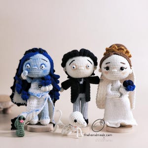 crochet amigurumi bride doll, horror doll, amigurumi scary doll, handmade doll, cuddle doll, princess doll, birthday gift, gift for kid