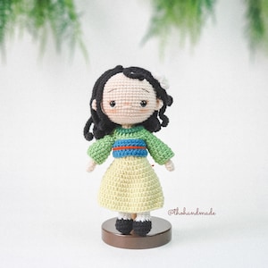 Mulan crochet amigurumi doll, amigurumi princess doll, crochet Mulan stuffed doll, amigurumi Mulan warrior, baby shower gift, birthday gift